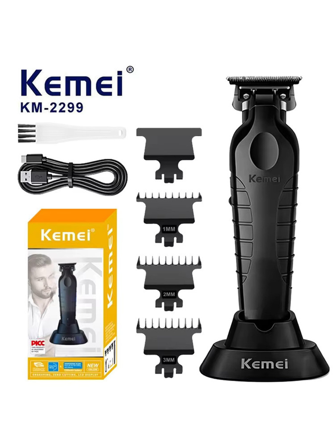 Kemei Elektrischer Haarschneider, Schwarz, Unisex - Bild 7