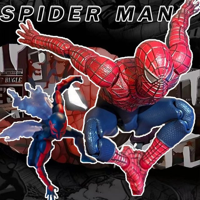 Hot Toys Marvel Spider-Man Actionfigur im Maßstab 1:12, voll bewegliche Sammelfigur in Rot - Bild 1
