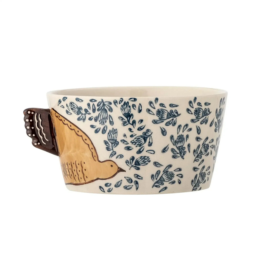 Bloomingville Becher Hezha aus Steingut in Natur, Höhe: 13 cm - Bild 1