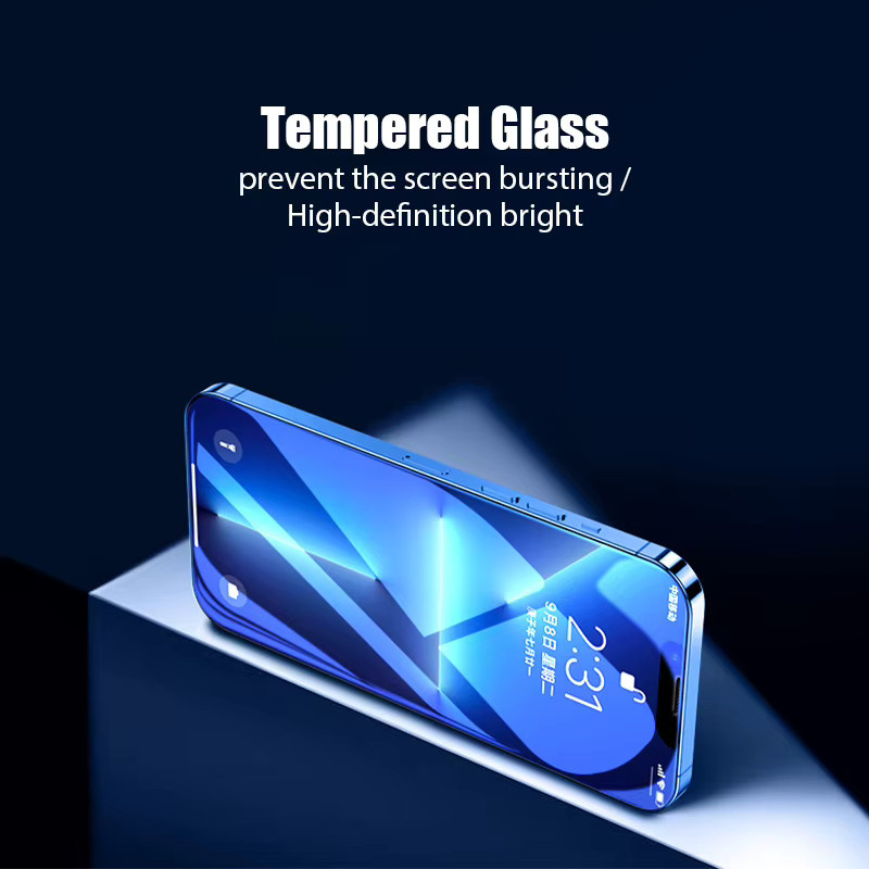 6er Set Displayschutzfolien aus gehärtetem Glas für Apple iPhone Modelle, transparent - Bild 2