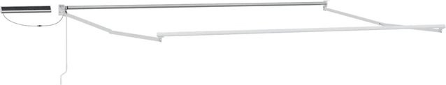 vidaXL Elektrischer Markisenrahmen Weiß aus Stahl und Aluminium B: 400 cm, T: 300 cm, H: 230 cm - Bild 1