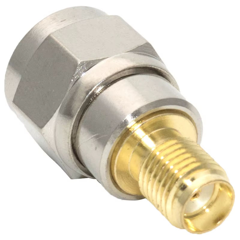 Tinymons HF-Koaxial-Adapter F-Stecker auf SMA-Innengewinde in Silber für TV-Antennen und Kabel - Bild 4