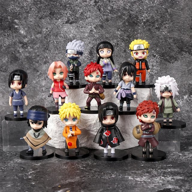 Bandai Naruto Stehende Figur, 12-teiliges Set, Kunststoff, Bunt / Mehrfarbig - Bild 1