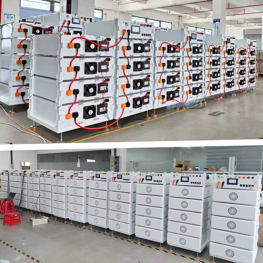 Industrielles Solarsystem mit 50kWh LiFePo4 Lithium-Batterie und Wechselrichter in Schwarz oder Weiß - Bild 4