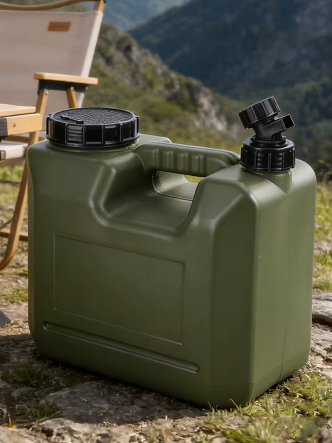 APWIKOGER Camping-Wasserbeutel in Grün mit abnehmbarem Wasserhahn, tragbarer Wassereimer für Camping, Angeln und Wandern mit 10–30 l Fassungsvermögen - Bild 5
