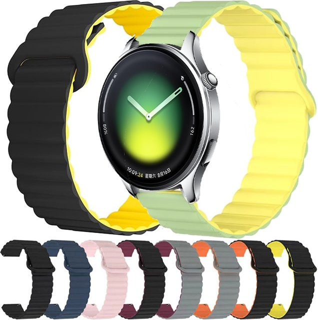 Xiaomi Uhrenarmband Silikon, 22 mm, Schwarz, Unisex - Bild 1