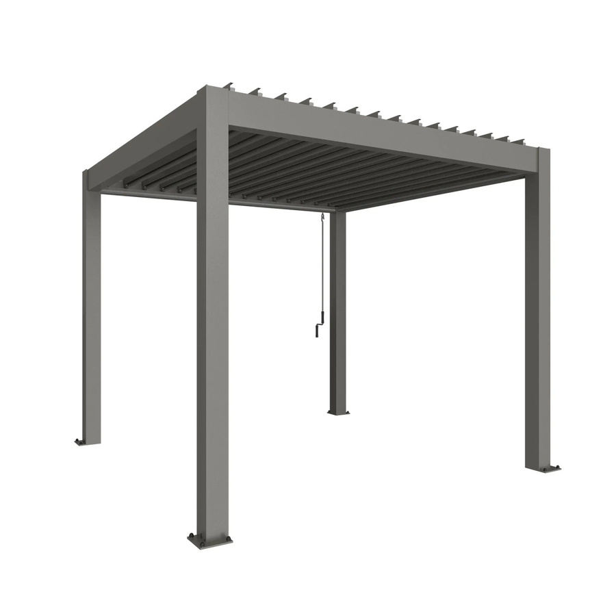 Biohort Pergola mit Lamellendach in Quarzgrau-Metallic, B/H/T: 312 x 255 x 312 cm - Bild 2