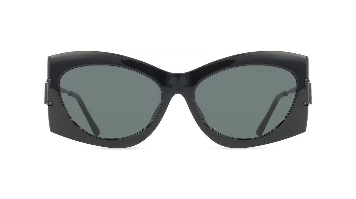 Michael Kors MK2235U Sonnenbrille, Vollrand, hexagonal, Kunststoff, Damen, schwarz, grau - Bild 1