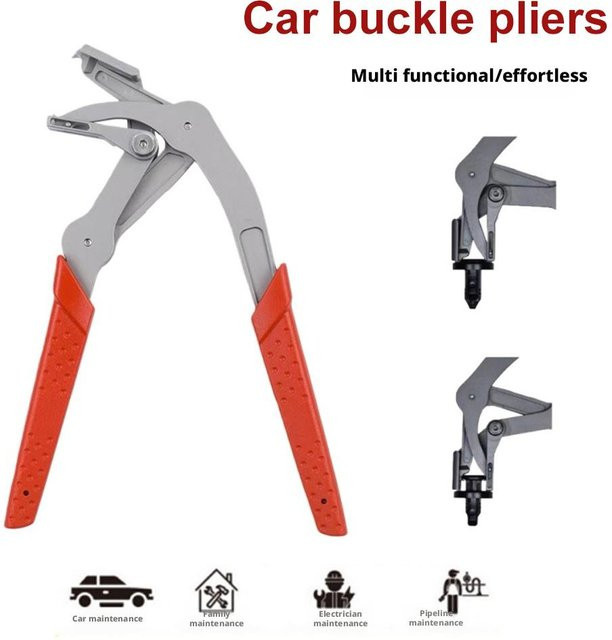 NIUXIANG Kfz-Clip-Entfernungszange aus Kunststoff und Gummi für runde Nagelbefestigungen zur Reparatur von Autoinnenverkleidungen, Türpaneelen und Kofferräumen, B/T/H: 16,5 x 9,5 cm - Bild 1
