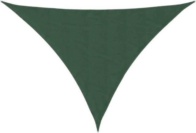 Furnicato Sonnensegel aus PU-beschichtetem Oxford-Gewebe, dreieckig, Dunkelgrün, B/T/H: 400 x 400 x 580 cm - Bild 1