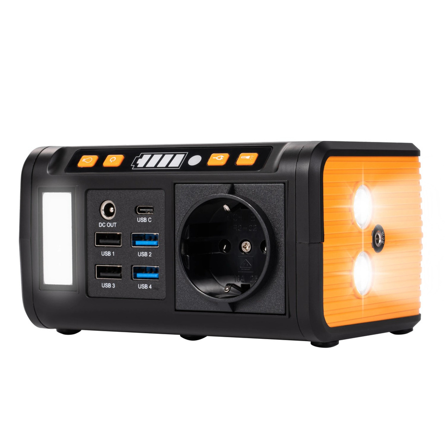 Technaxx Mini Powerstation TX-205+ 80W mit 20000 mAh in Schwarz mit USB-A und USB-C Anschlüssen - Bild 2