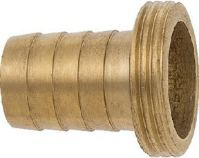GEKA 1/3-Verschraubung aus Messing mit AG G1 Zoll und 25mm Anschluss in Gold - Bild 1