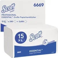 Scott Essential Papierhandtücher Weiß - Bild 1