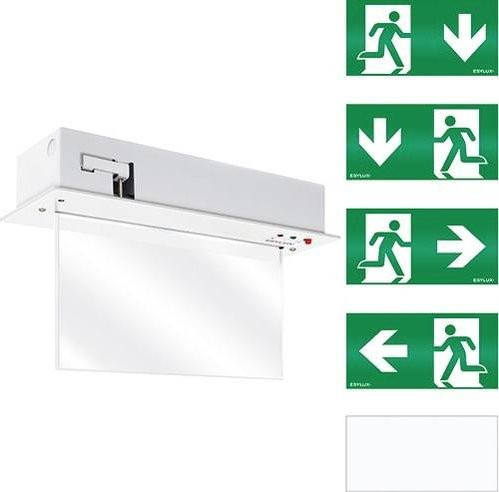 ESYLUX EN10031601 LED Fluchtweg-Notbeleuchtung für Deckeneinbau oder Wandeinbau, Weiß - Bild 1