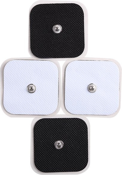 Selbstklebende Elektrodenpads für digitale Akupunktur-Therapiegeräte von Yinhang, Farbe: Schwarz, Maße: 5 x 5 cm - Bild 1