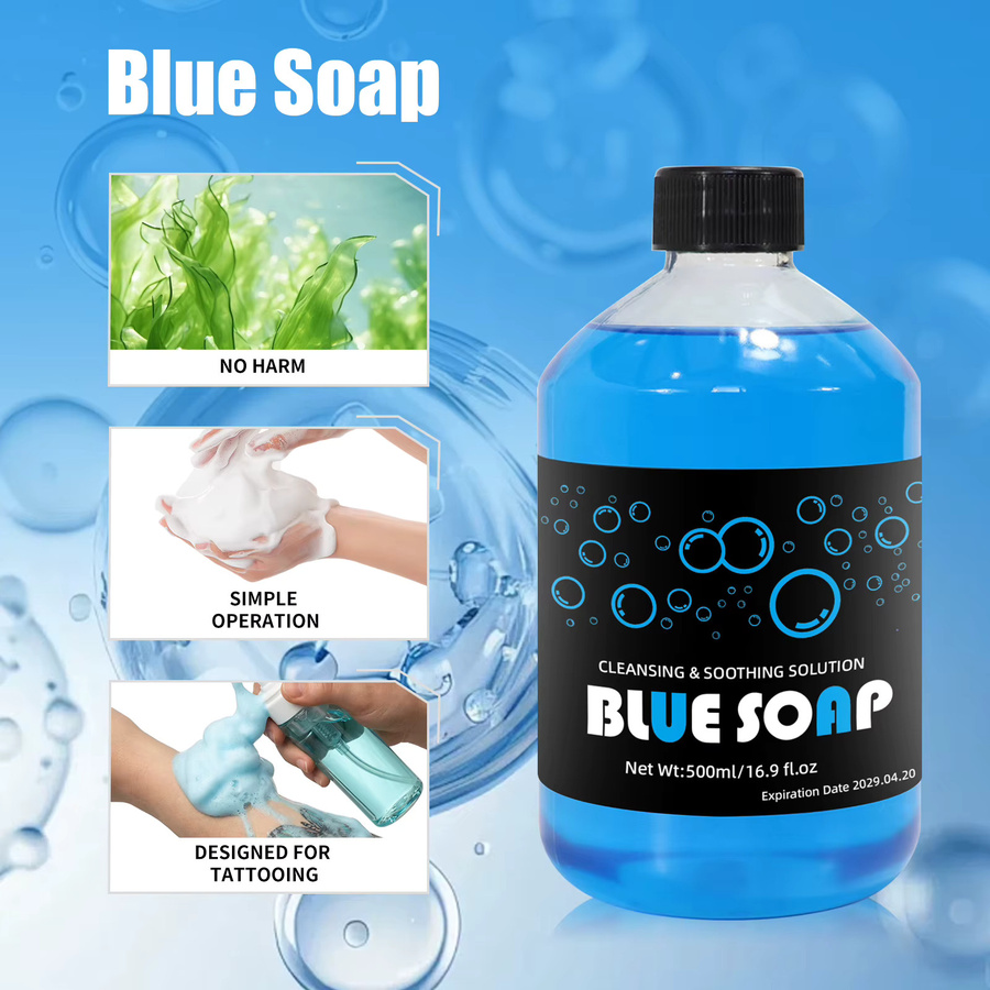 Tattoo-Blau-Seife, 500 ml - Bild 4