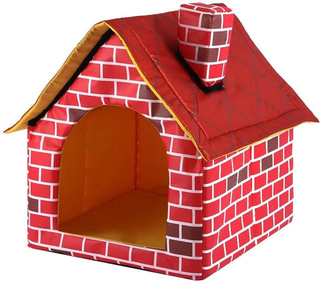 Pet Products My Hundehöhle als weiches Welpenhaus in Rot mit abnehmbarem Bezug - Bild 1