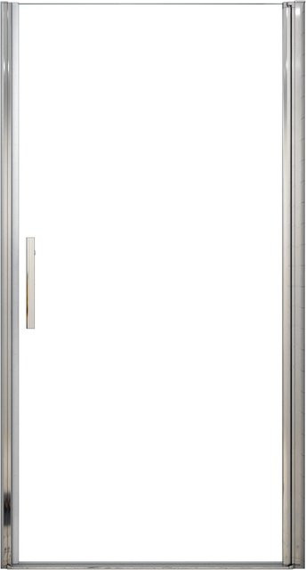 AICA Duschkabine Nischentür mit Drehtür aus 6mm ESG Nanoglas, Farbe Transparent, B: 70 cm, H: 185 cm - Bild 1