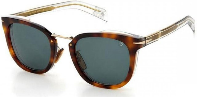 David Beckham DB 7038 G S Sonnenbrille, Square, Vollrand, Acetate, Herren, Dark Havana/Grau - Bild 1
