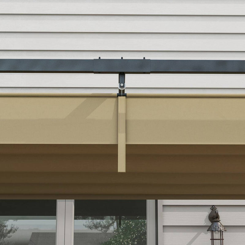 Outsunny Pergola aus Polyester und Stahl in Beige, B/H/L: 213 x 221 x 298 cm - Bild 4
