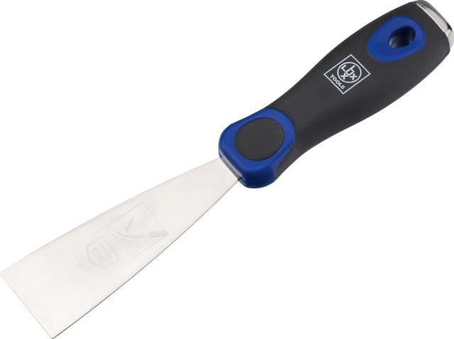 LUX-TOOLS Universalspachtel Flexibel aus Edelstahl mit rutschfestem Griff, Breite: 4 cm - Bild 1