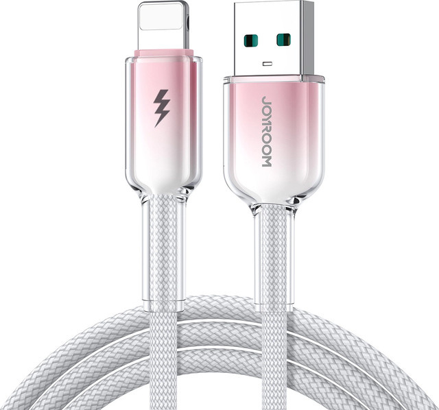 Joyroom USB-A auf Lightning Daten- und Ladekabel S-A42, 18W, Weiß, 1,2m - Bild 1