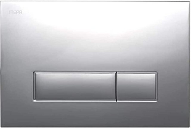 Mepa Betätigungsplatte MEPAorbit glanz verchromt mit Dual Flush Typ A31/B31, Farbe: Silber - Bild 1