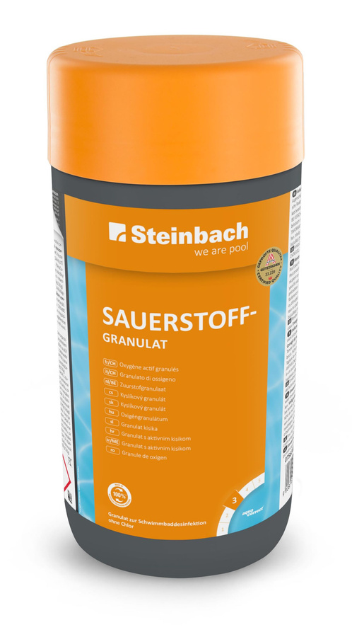 Steinbach Poolpflege Aktivsauerstoff Granulat, Orange, 1 kg - Bild 1