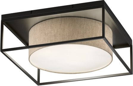 Fischer & Honsel Deckenleuchte Carre aus Metall in Schwarz mit E14 Fassung - Bild 1