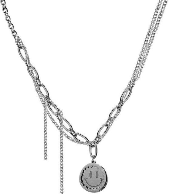 Allbestart Halskette, Titan, Silber, Unisex - Bild 1