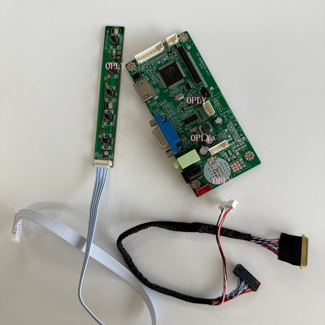 OPLY Controller Board DIY Kit für 15,6 Zoll LCD LED Bildschirm LP156WH4 Serie, HDMI und VGA kompatibel, 1366x768 Auflösung, Grün - Bild 1