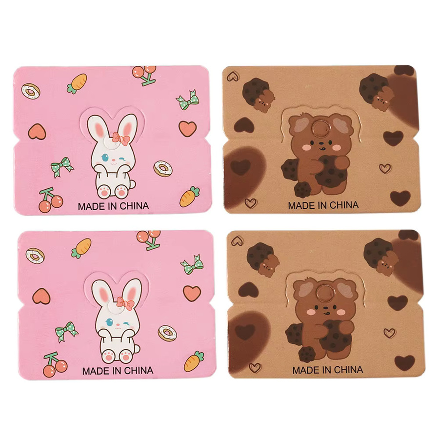 50 Stück MOONMADE Cartoon Anhänger mit Kaninchen und Bär für DIY Schmuck und Haar-Accessoires, B/H: 5 x 6,5 cm - Bild 1