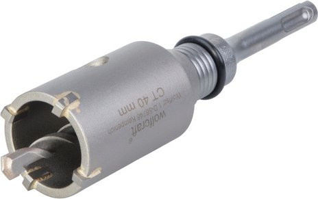 Wolfcraft Hohlbohrkrone mit Hartmetallspitze in Silber, Durchmesser: 40 mm - Bild 1