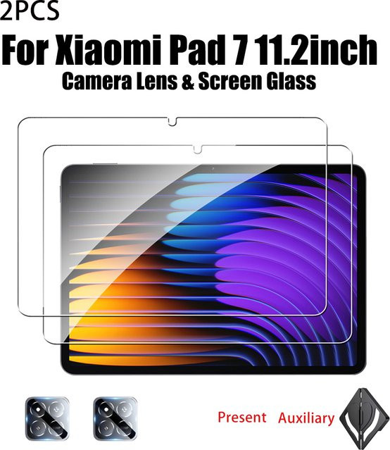 2 Stück Gehärtetes Glas Displayschutzfolie für Xiaomi Pad 7 Pro 11.2, 6s Pro 12.4, Mi Pad 7 Pro 6, 6s Pro, Farbe: transparent - Bild 1