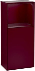 V&B Seitenschrank Finion Wandbeleuchtung mit Regalfach links, Farbe Matt, B: 41,8 cm, H: 93,6 cm, T: 27,0 cm - Bild 1