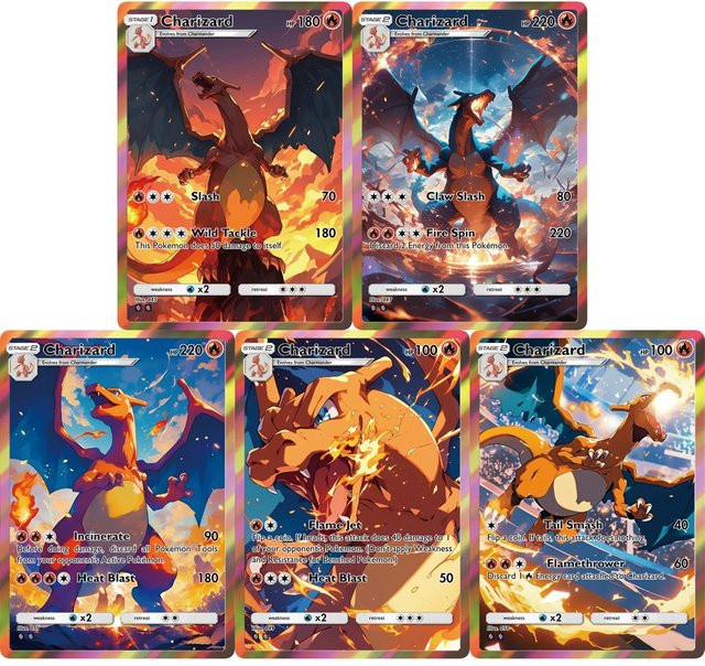 Potdemiel Pokémon Charizard, Spielkarten-Set - Bild 1