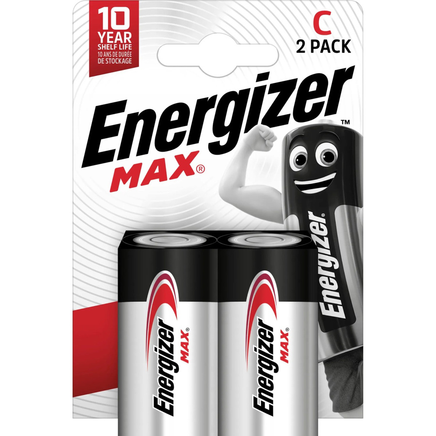 Energizer Alkaline Batterie Max C in Silber, 2 Stück - Bild 2