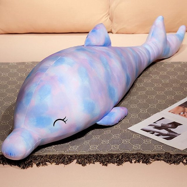 Bunte Delfinpuppe Plüschtier, Meerestiere, Bunt / Mehrfarbig - Bild 1