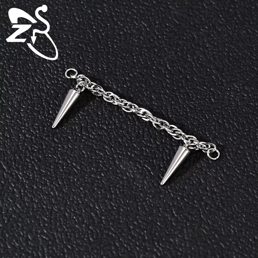 ZS Nasenkette Edelstahl, Brückenpiercing, Unisex, 32–50 mm - Bild 2
