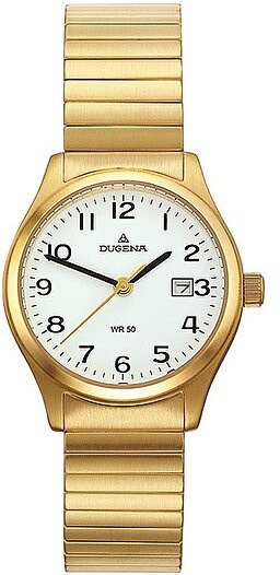Dugena Damenuhr, Analoguhr, Quarz, Edelstahl, Weiß, 5 ATM, Damen - Bild 1