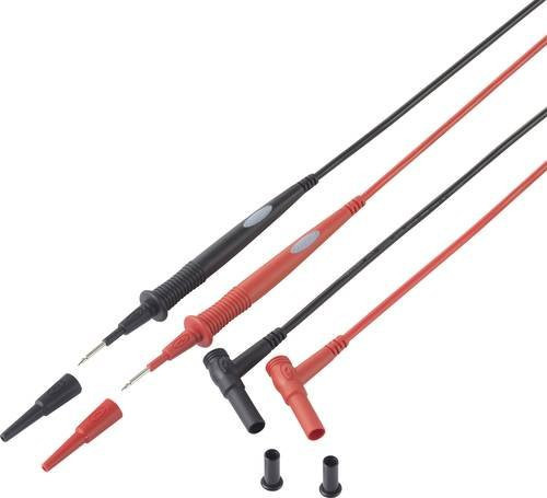 Voltcraft Sicherheits-Messleitung MS-7 in Schwarz und Rot, Länge: 1,00 m - Bild 1