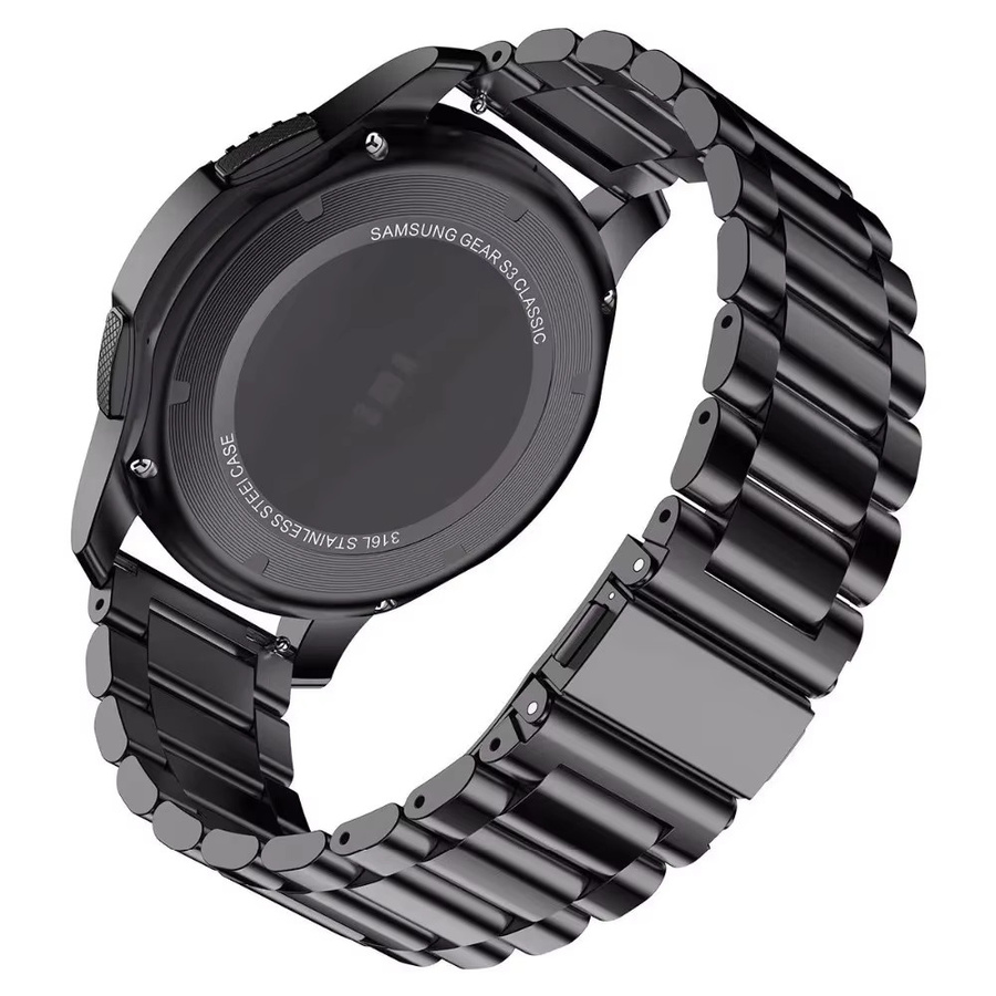 Aotelayer Uhrenarmband Edelstahl, Schwarz, Unisex - Bild 2