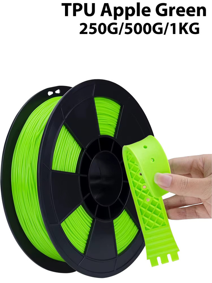 3D Maliang TPU Filament Elastisch 1,75mm Apfelgrün für FDM 3D-Drucker - Bild 6