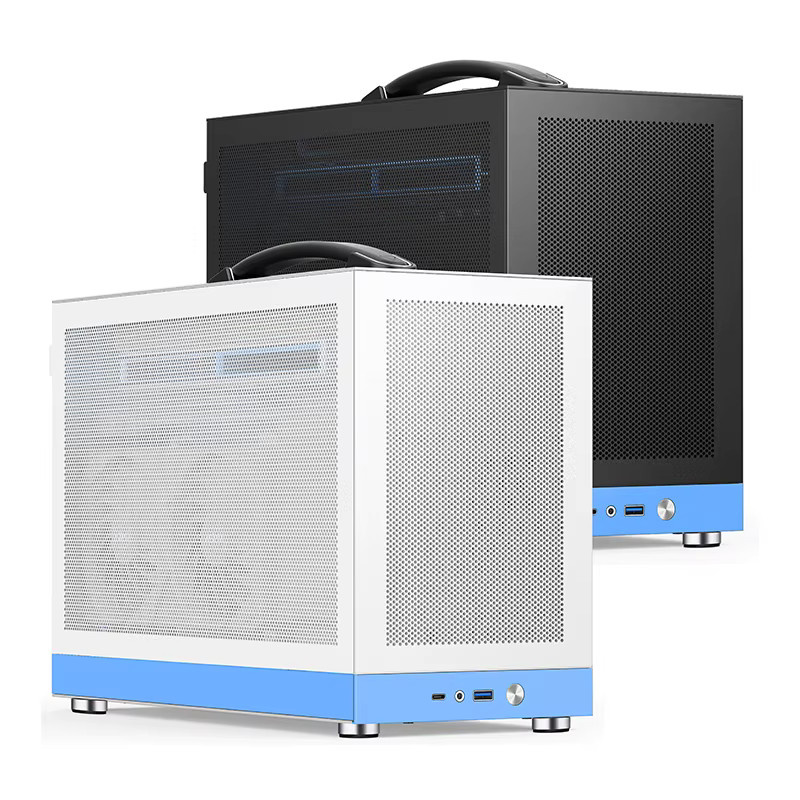 METALFISH T80 ITX Mini-PC-Gehäuse in Schwarz mit Schnellverschluss-Mesh, 14,5 l, unterstützt SFX-Netzteil, 340 mm GPU und 240 mm Flüssigkeitskühler - Bild 5
