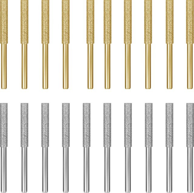 SI FANG Diamantbeschichteter zylindrischer Grat-Schärfstein zum Schärfen der Kettensäge in 4 mm, 4,8 mm und 5,5 mm Durchmesser - Bild 1