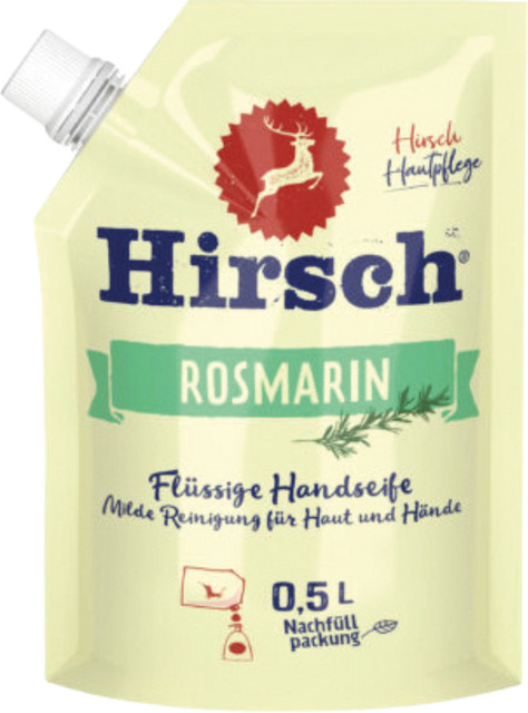 Hirsch Rosmarin Flüssige Handseife, 500 ml - Bild 1