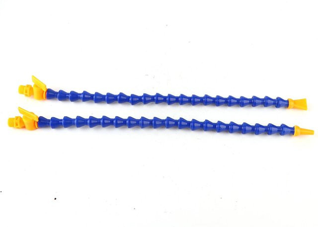 12 Stück flexible Kühlmittelschläuche für Drehmaschinen und CNC-Maschinen, blau, Kunststoff - Bild 1