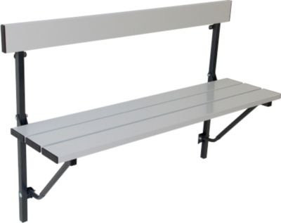 Sypro Klappbank aus Alu in Anthrazit, Breite: 120 cm - Bild 1