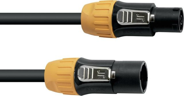 Eurolite IP T-Con XLR Verbindungskabel 1x XLR-Stecker zu 1x XLR-Buchse, 5 m, Schwarz/Orange - Bild 2