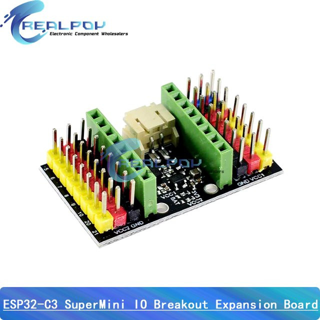 REALPOY ESP32-C3 SuperMini IO Breakout-Erweiterungsplatine mit Sensorsteuerung und Lithiumunterstützung für Arduino - Bild 1